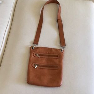 Genuine leather Margot Cross body bag light brown